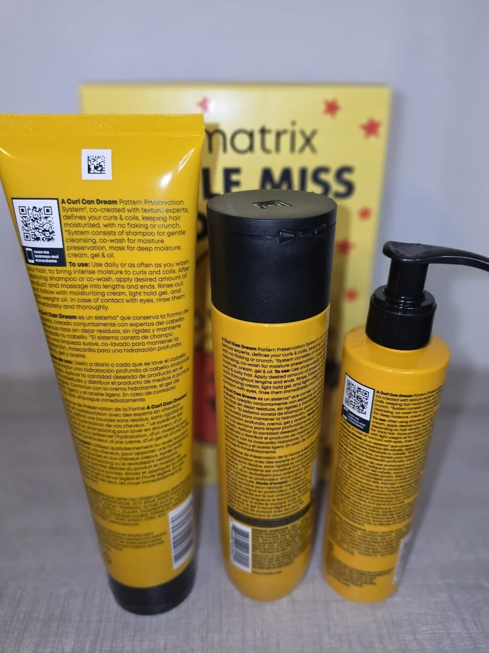 New Matrix Little Miss Bouncy A Curl Can Dream Hair Care Gift Set